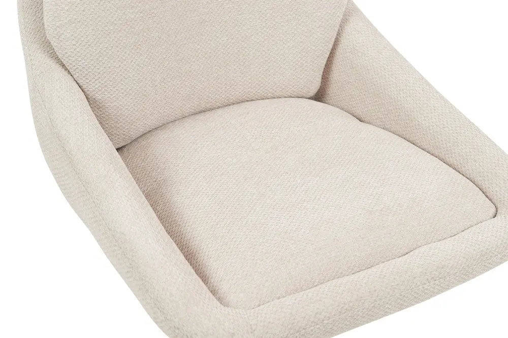 Chaise de Bar Pivotante SABA en Tissu - 50 x 60 cm