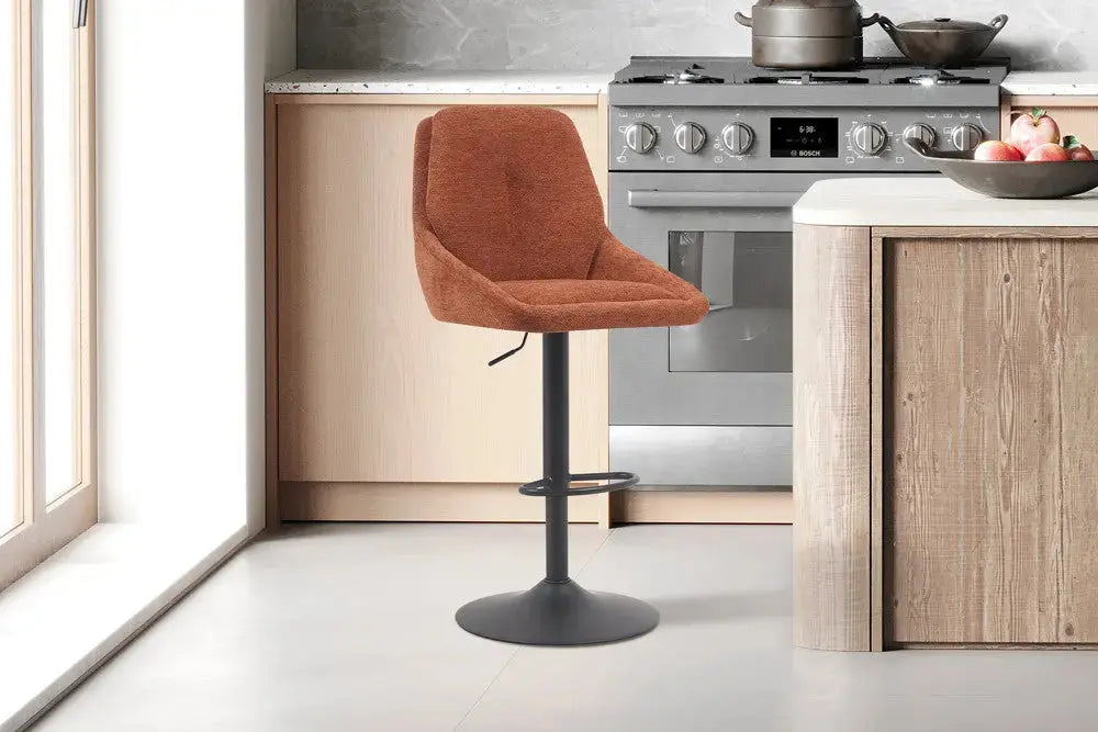 Chaise de Bar Pivotante SABA en Tissu - 50 x 60 cm