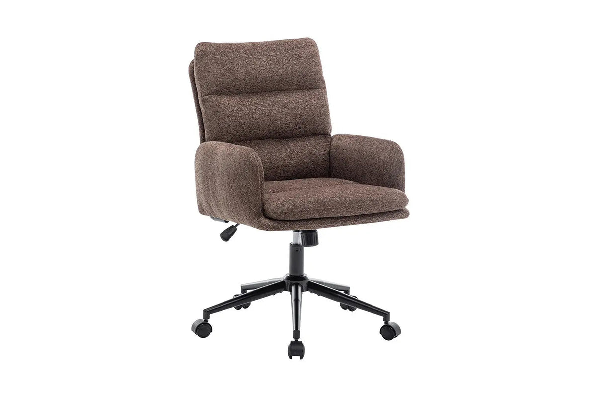 Chaise de Bureau EMMY en Tissu - Chaise de bureau réglable 64 x 68 cm