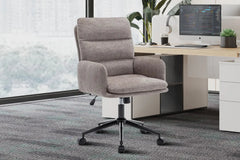 Chaise de Bureau EMMY en Tissu - Chaise de bureau réglable 64 x 68 cm