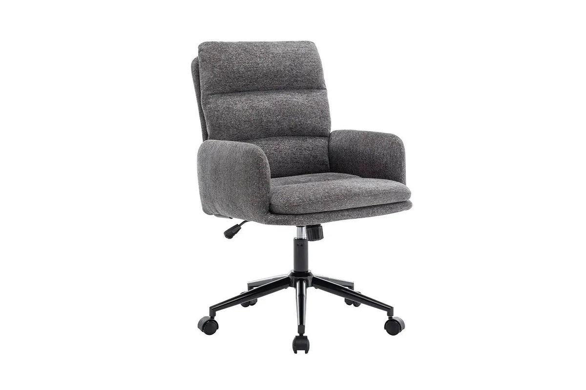 Chaise de Bureau EMMY en Tissu - Chaise de bureau réglable 64 x 68 cm