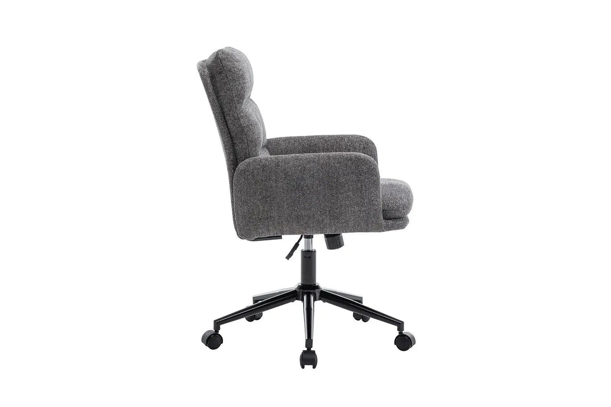 Chaise de Bureau EMMY en Tissu - Chaise de bureau réglable 64 x 68 cm