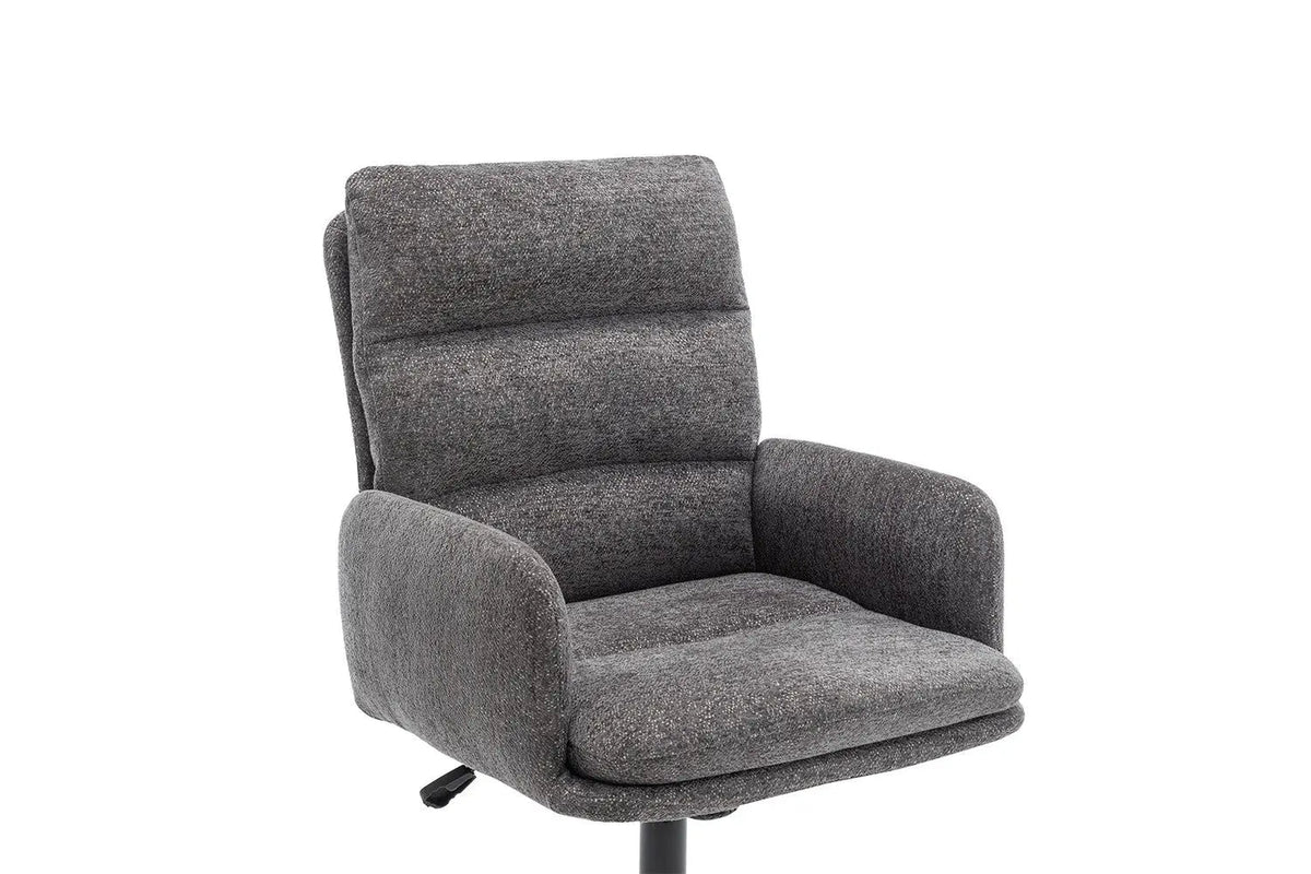 Chaise de Bureau EMMY en Tissu - Chaise de bureau réglable 64 x 68 cm
