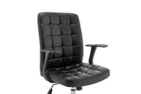 Chaise de Bureau LUKY en Similicuir (PU) - Chaise de bureau réglable 58 x 59 cm