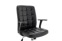 Chaise de Bureau LUKY en Similicuir (PU) - Chaise de bureau réglable 58 x 59 cm