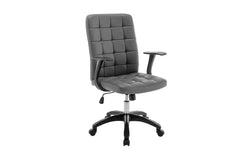 Chaise de Bureau LUKY en Similicuir (PU) - Chaise de bureau réglable 58 x 59 cm
