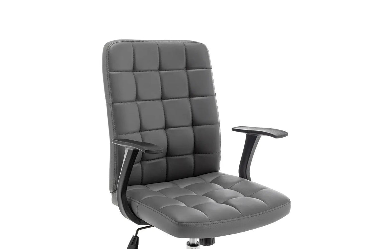 Chaise de Bureau LUKY en Similicuir (PU) - Chaise de bureau réglable 58 x 59 cm