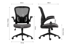 Chaise de Bureau MARCA en Maille - Chaise de bureau dossier haut 64 x 58 cm