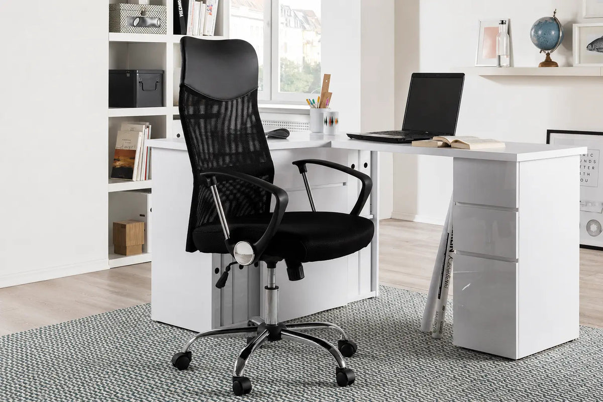 Chaise de Bureau MAXY en Maille - Chaise de bureau dossier haut 60 x 62 cm