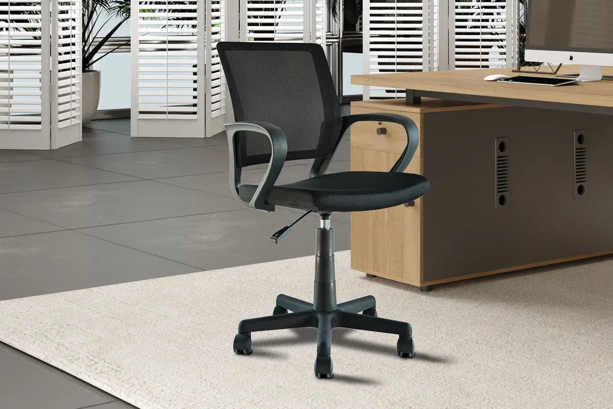 Chaise de Bureau PURE en Maille - Chaise de bureau compacte 54 x 57 cm
