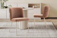 Chaise de Salle à Manger ALYX en Tissu - 51 x 61 cm