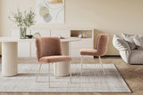 Chaise de Salle à Manger ALYX en Tissu - 51 x 61 cm