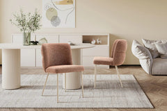 Chaise de Salle à Manger ALYX en Tissu - 51 x 61 cm
