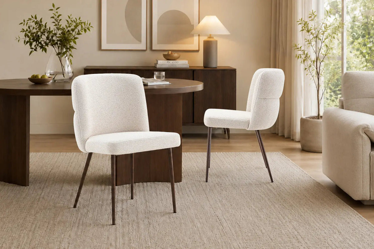 Chaise de Salle à Manger ALYX en Tissu - 51 x 61 cm