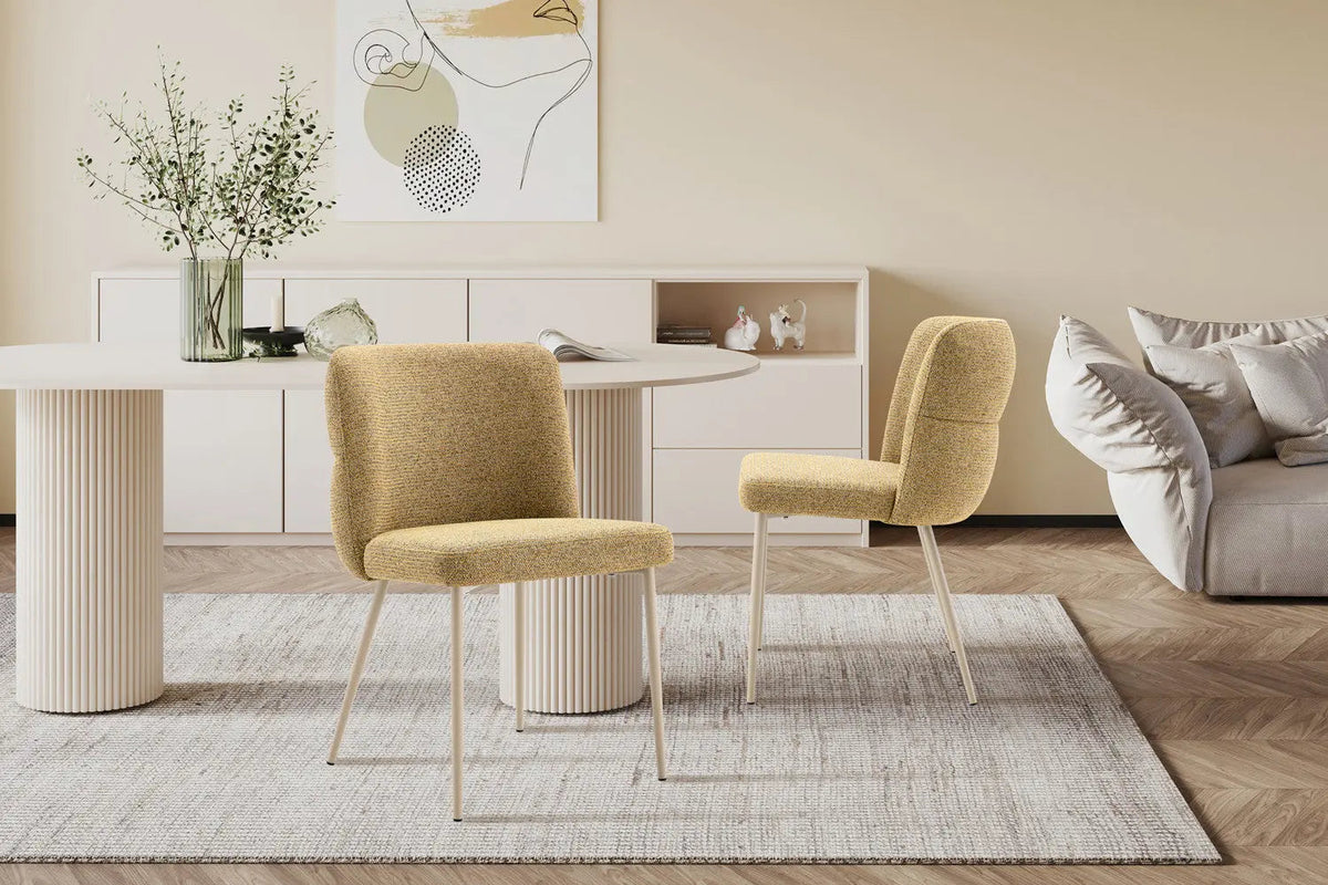 Chaise de Salle à Manger ALYX en Tissu - 51 x 61 cm
