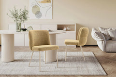 Chaise de Salle à Manger ALYX en Tissu - 51 x 61 cm
