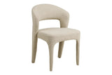 Chaise de Salle à Manger BELMONT en Tissu Sable - 57 x 61 cm