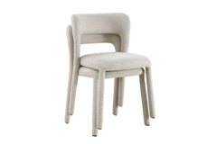 Chaises de Salle à Manger ELVYA en Tissu - 51,5 x 57 cm