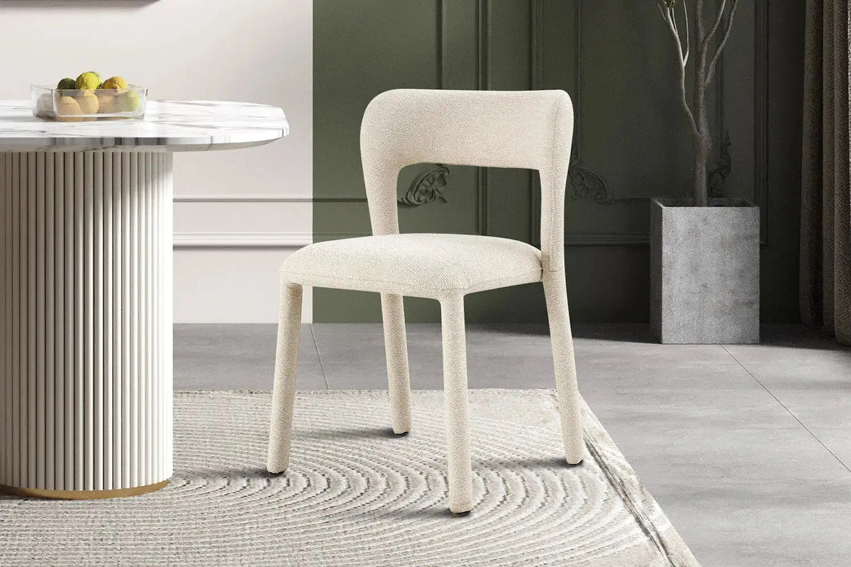 Chaises de Salle à Manger ELVYA en Tissu - 51,5 x 57 cm