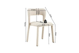 Chaises de Salle à Manger ELVYA en Tissu - 51,5 x 57 cm