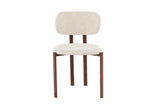 Chaise de Salle à Manger JADY en Tissu Bouclé - 49,5 x 49 cm