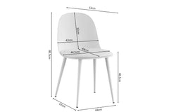 Chaise de Salle à Manger JASMYN - 51 x 44 cm