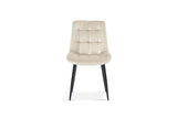 Chaise de Salle à Manger JULIA Velours - 50 x 59 cm
