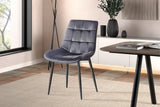 Chaise de Salle à Manger JULIA Velours - 50 x 59 cm