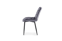 Chaise de Salle à Manger JULIA Velours - 50 x 59 cm