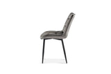 Chaise de Salle à Manger JULIA Velours - 50 x 59 cm