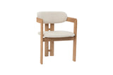 Chaise de Salle à Manger KAMELIA Beige en Bois de Frêne - 56 x 52 cm
