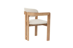 Chaise de Salle à Manger KAMELIA Beige en Bois de Frêne - 56 x 52 cm