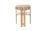 Chaise de Salle à Manger KAMELIA Beige en Bois de Frêne - 56 x 52 cm
