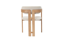 Chaise de Salle à Manger KAMELIA Beige en Bois de Frêne - 56 x 52 cm