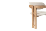 Chaise de Salle à Manger KAMELIA Beige en Bois de Frêne - 56 x 52 cm