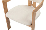 Chaise de Salle à Manger KAMELIA Beige en Bois de Frêne - 56 x 52 cm