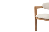 Chaise de Salle à Manger KAMELIA Beige en Bois de Frêne - 56 x 52 cm