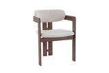 Chaise de Salle à Manger KAMELIA Beige en Bois de Frêne - 56 x 52 cm