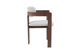 Chaise de Salle à Manger KAMELIA Beige en Bois de Frêne - 56 x 52 cm