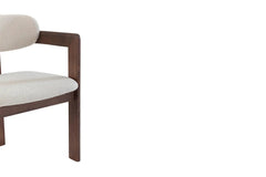 Chaise de Salle à Manger KAMELIA Beige en Bois de Frêne - 56 x 52 cm
