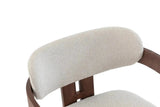 Chaise de Salle à Manger KAMELIA Beige en Bois de Frêne - 56 x 52 cm