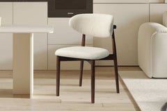 Chaise de Salle à Manger KAYLA en Chêne Massif Beige - 50 x 56 cm