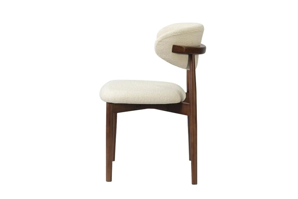 Chaise de Salle à Manger KAYLA en Chêne Massif Beige - 50 x 56 cm