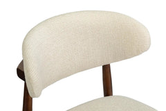Chaise de Salle à Manger KAYLA en Chêne Massif Beige - 50 x 56 cm