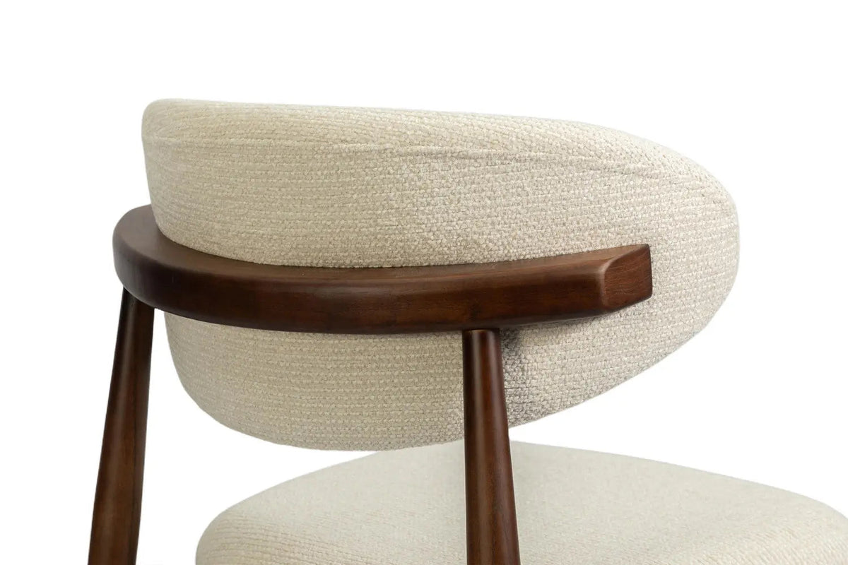 Chaise de Salle à Manger KAYLA en Chêne Massif Beige - 50 x 56 cm