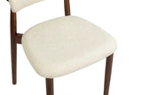 Chaise de Salle à Manger KAYLA en Chêne Massif Beige - 50 x 56 cm