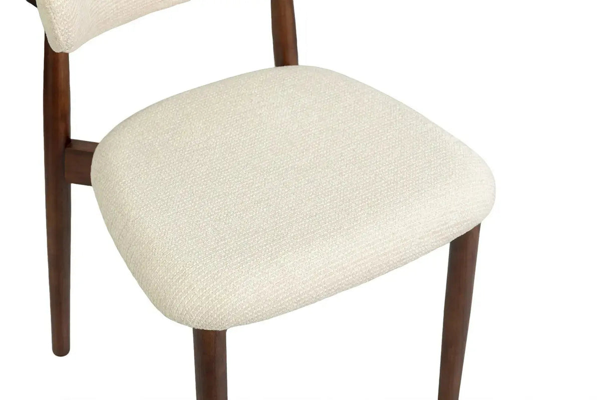 Chaise de Salle à Manger KAYLA en Chêne Massif Beige - 50 x 56 cm