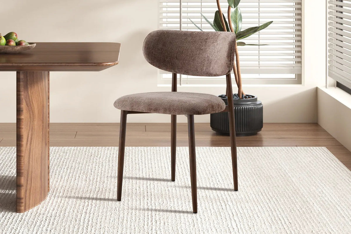 Chaise de Salle à Manger NONYA en Tissu - 48,5 x 53 cm