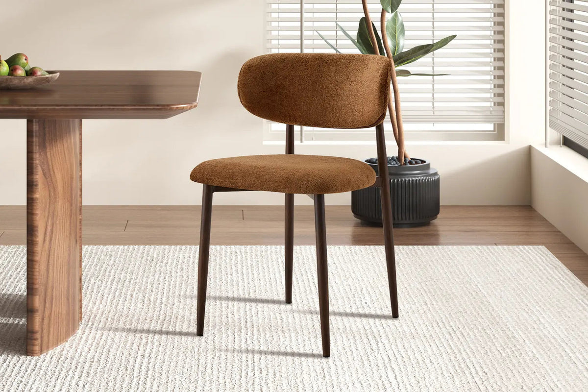 Chaise de Salle à Manger NONYA en Tissu - 48,5 x 53 cm