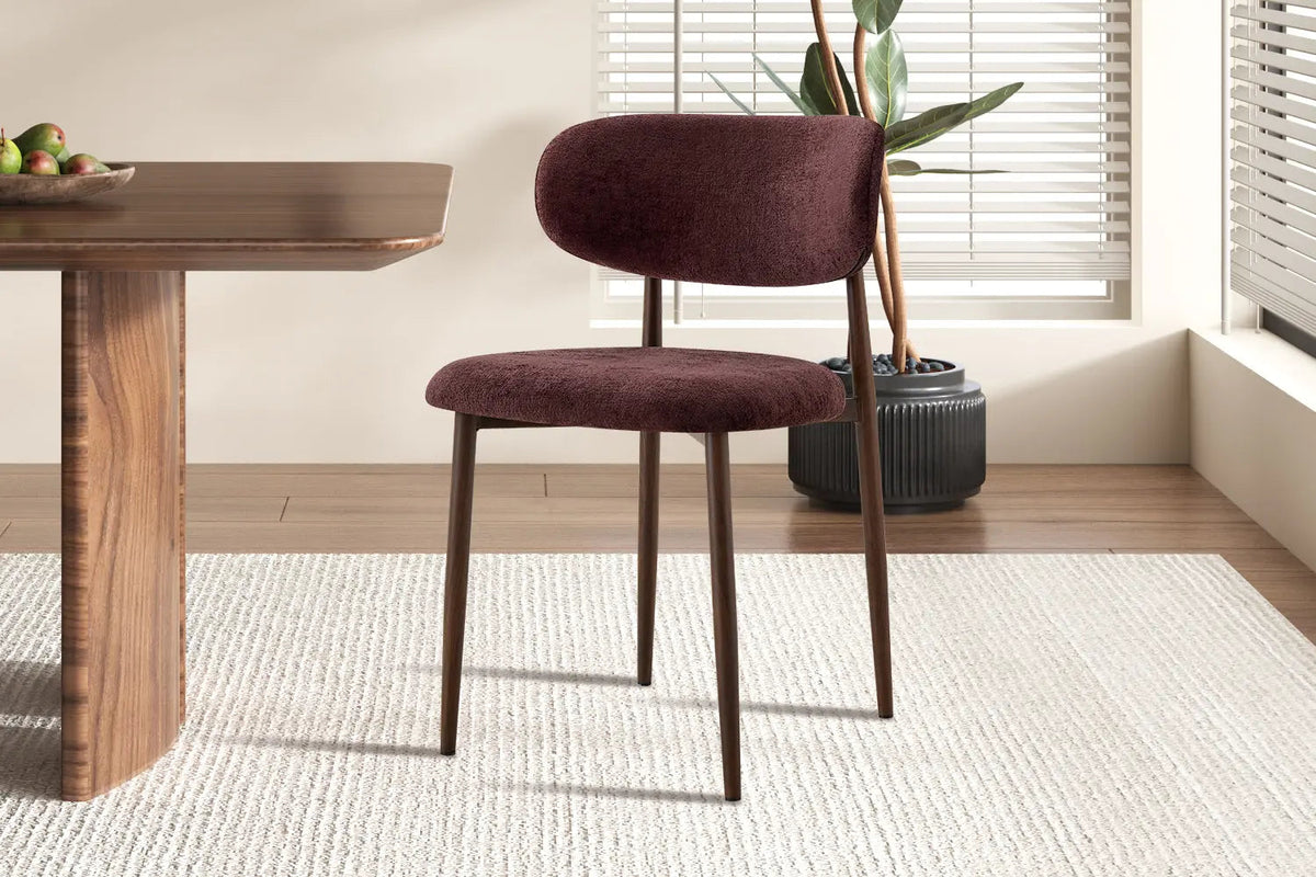 Chaise de Salle à Manger NONYA en Tissu - 48,5 x 53 cm